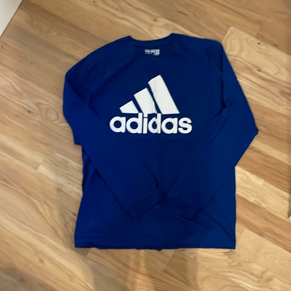 Adidas Blue Long Sleeve T-shirt